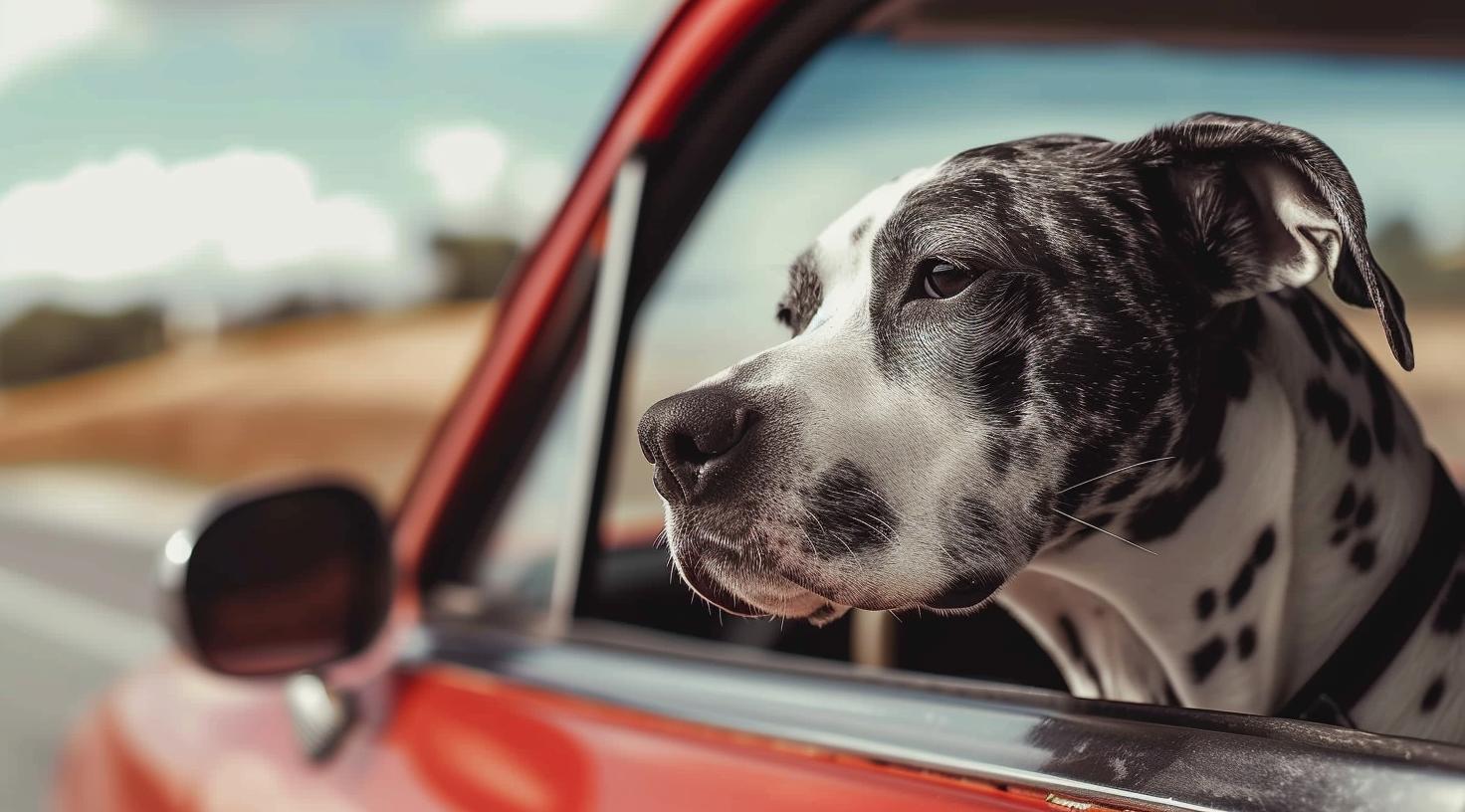 stressfreie reisen mit hund, autofenster